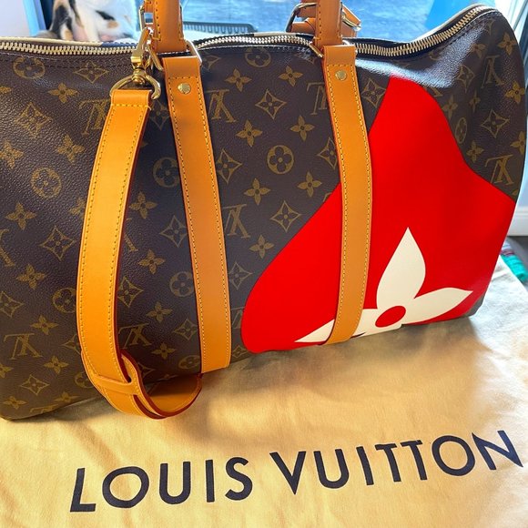 LOUIS VUITTON GAME ON MONOGRAM KEEPALL 45 TRAVEL DUFFLE BAG - Picture 1 of 7